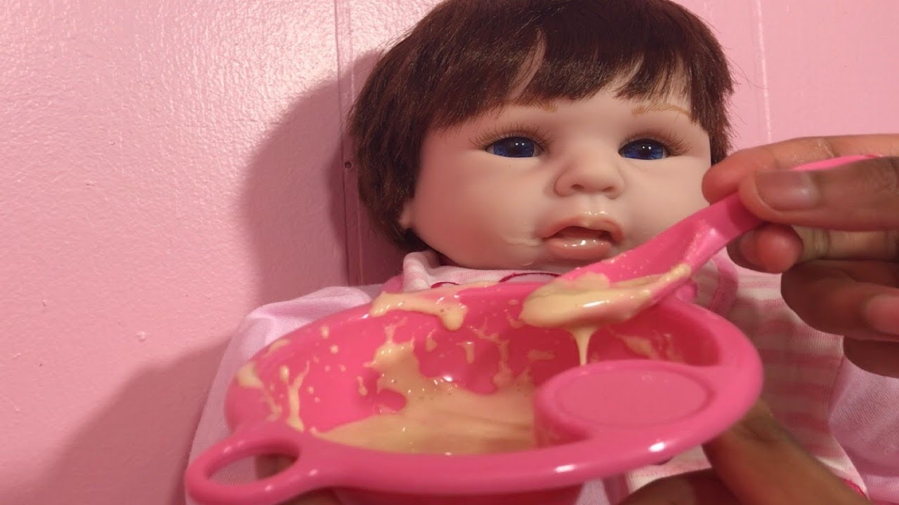 Reborn Baby Doll Feeding And Changing YouTube