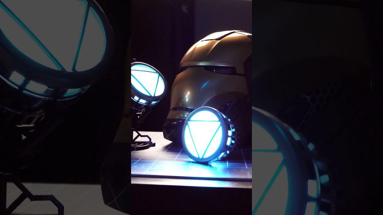 Arc Reactor Prop montage! #ironman #3dprinting #cosplay #ironmancosplay #shorts #marvelcosplay #3d