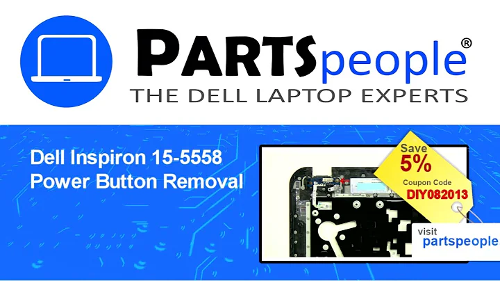 Dell Inspiron 15 5558 (P51F001) Power Button  Board How-To Video Tutorial