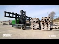 Combilift cseries counterbalance sideloader and vna truck all in one  concrete and rebar