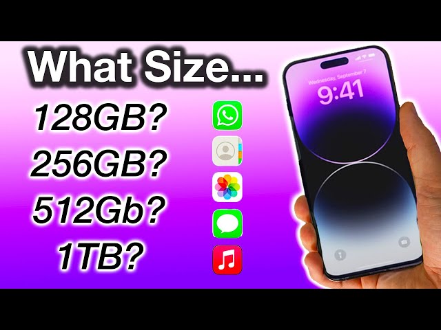 How to Pick the CORRECT iPhone 14 Storage Size!!