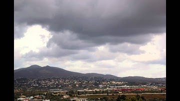 Time lapse clouds passing by