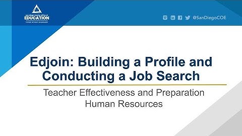 Edjoin: Building a Profile and Conducting a Job Search_April 2021