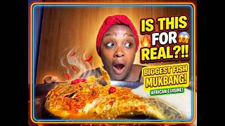 ASMR Mukbang Spicy Fish Pepper Soup with Fufu