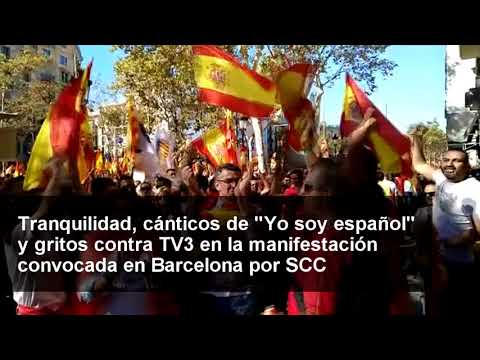 Manifestación en Barcelona contra la independencia