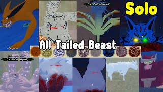 Defeat All Tailed Beast Solo! Unlocked All Tailed Beast Mode! - Shinobi Life 2 Roblox