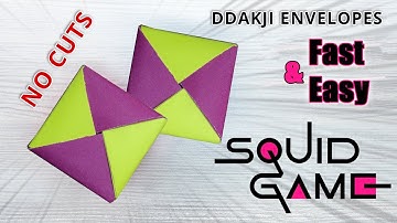 Learn How to Make Authentic Squid Game Ddakji Paper Game - No Scissors Needed!