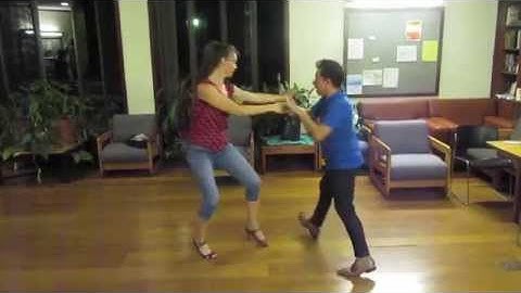 Salsa On2 Intermediate Turn Pattern by Sergio and Sheena #8