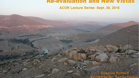 ACOR Lecture: "The Levantine Early Bronze Age" By ...