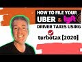 How To File Your Uber & Lyft Driver Taxes Using TurboTax [2020]