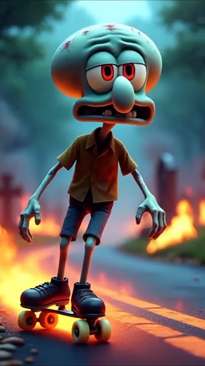 Squidward screaming spongebob Squarepants | Horror version animation #horror #scary #cartoon