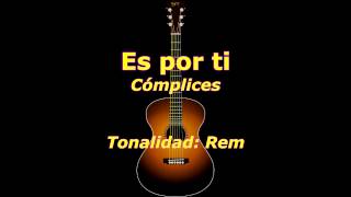 Video thumbnail of "Es por ti (Cómplices) acordes guitarra cover"