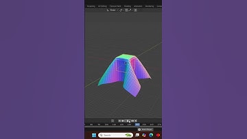 simulate Cloth in Blender 8 second! | Blender Beginner Tutorial #ytshorts #facts #quiz