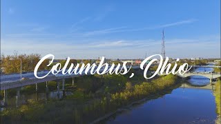 Olentangy River & Columbus Skyline | 4K HDR Drone Footage |  Fall 2022 | Columbus, Ohio