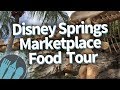 Disney World FOOD TOUR! Disney Springs Marketplace