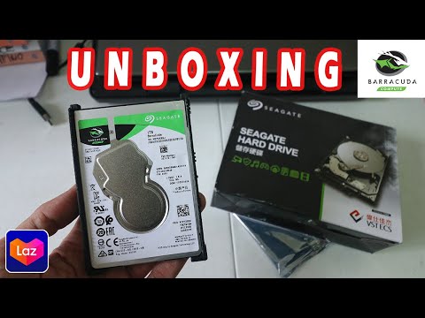 Seagate BarraCuda 1TB 2.5inch ST1000LM048 Unboxing and Installing