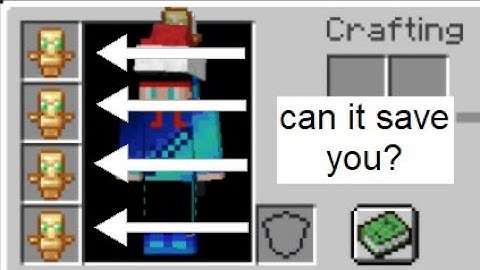 can the totem of undying in the armor slot save you?