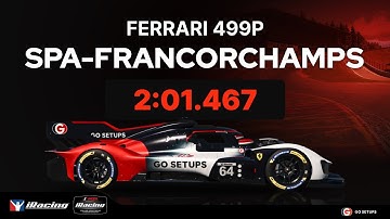 iRacing | Ferrari 499P - Spa Francorchamps - IMSA - 2025 S4 Week 12 | Hotlap