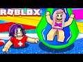 We went to splash world waterpark  roblox roleplay 