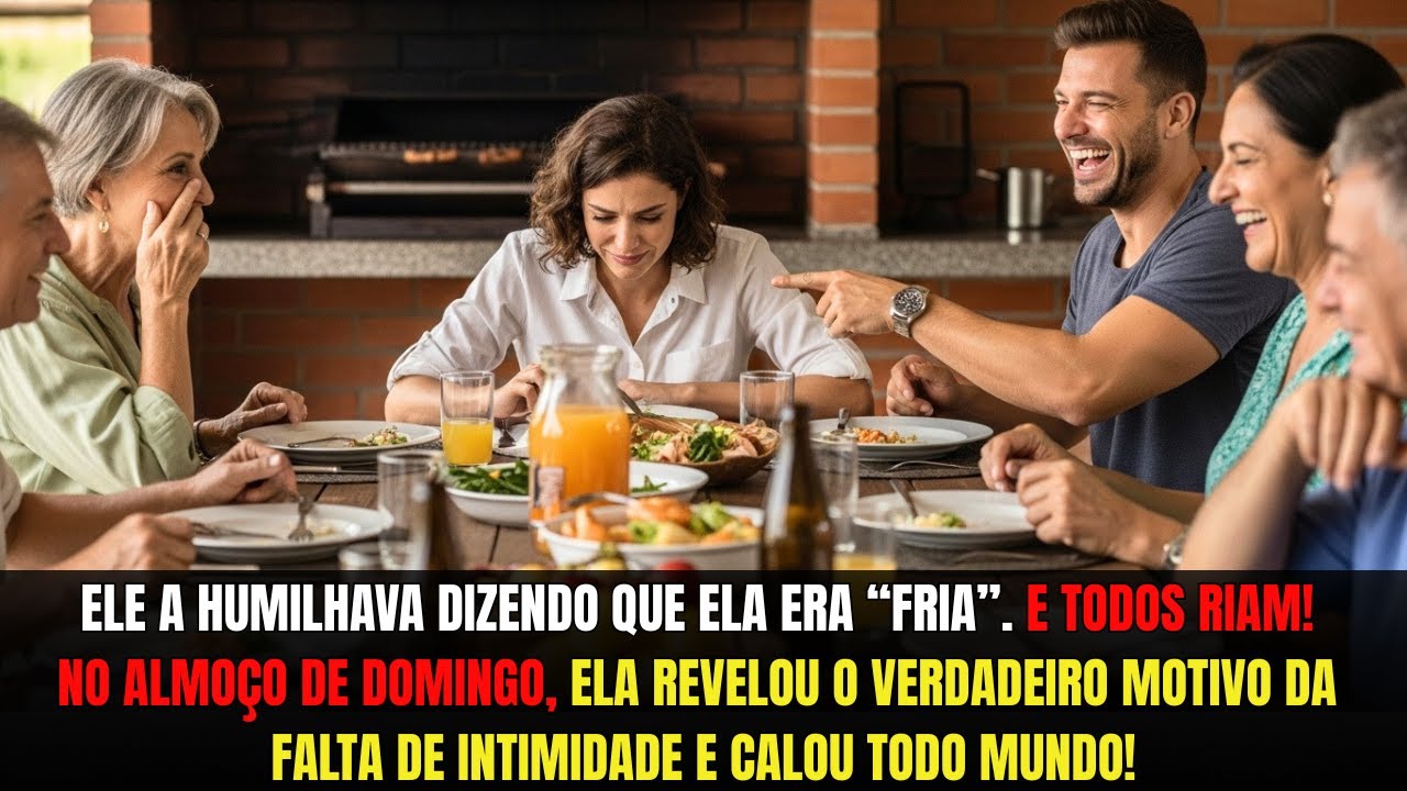 MARIDO HUMILHAVA CHAMANDO-A DE 'MULHER GELO'. NO ALMOÇO DE DOMINGO, ELA REVELOU SEUS ÁUDIOS SECRETOS