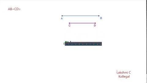 addition of line segments-Construction