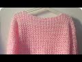 Crochet v stitch lace sweater ENGLISH VERSION