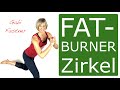 🥒 60 min. Fatburner Zirkel | ohne Geräte | ca. 600 Kcal und 5300 Schritte