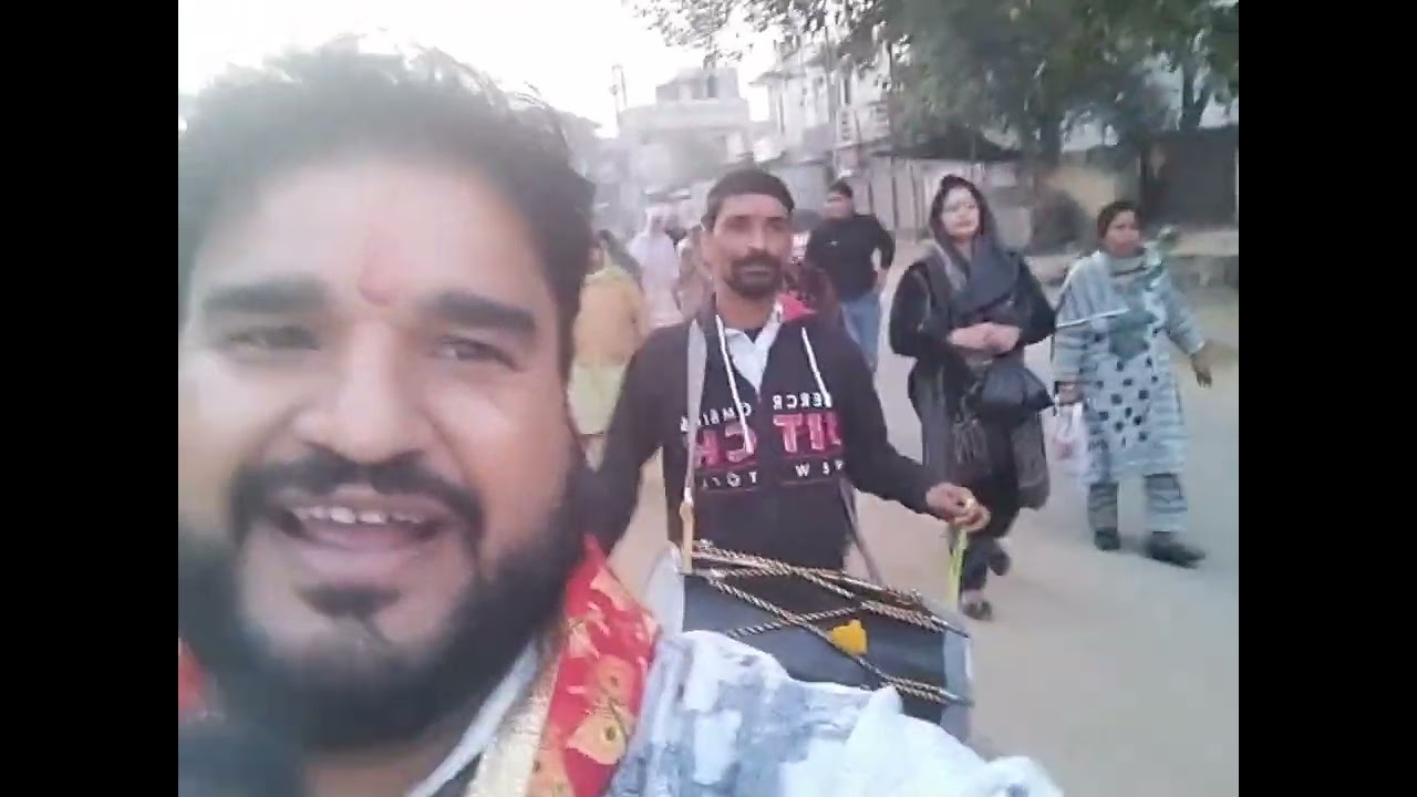 Prabhat Feri Shri Mahakali Mandir raikot Video by Sunny kakkar 8146141033