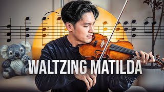 How to play Waltzing Matilda on Violin 🎻 [TUTORIAL]