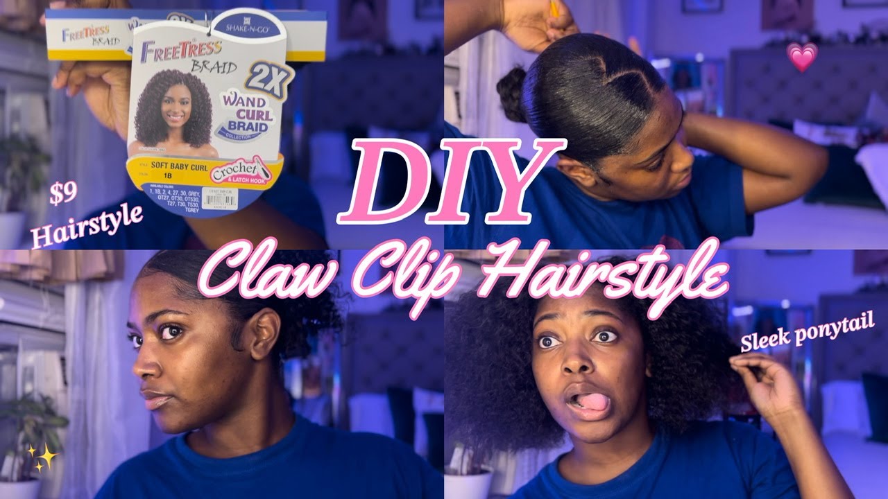 EASY Claw Clip Style! | LifewithT1 - YouTube