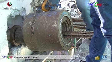 Namcong thi công cáp dự ứng lực Công trình Samco