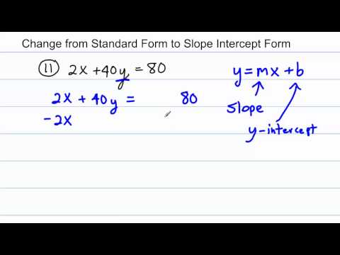 form intercept change slope standard jquery