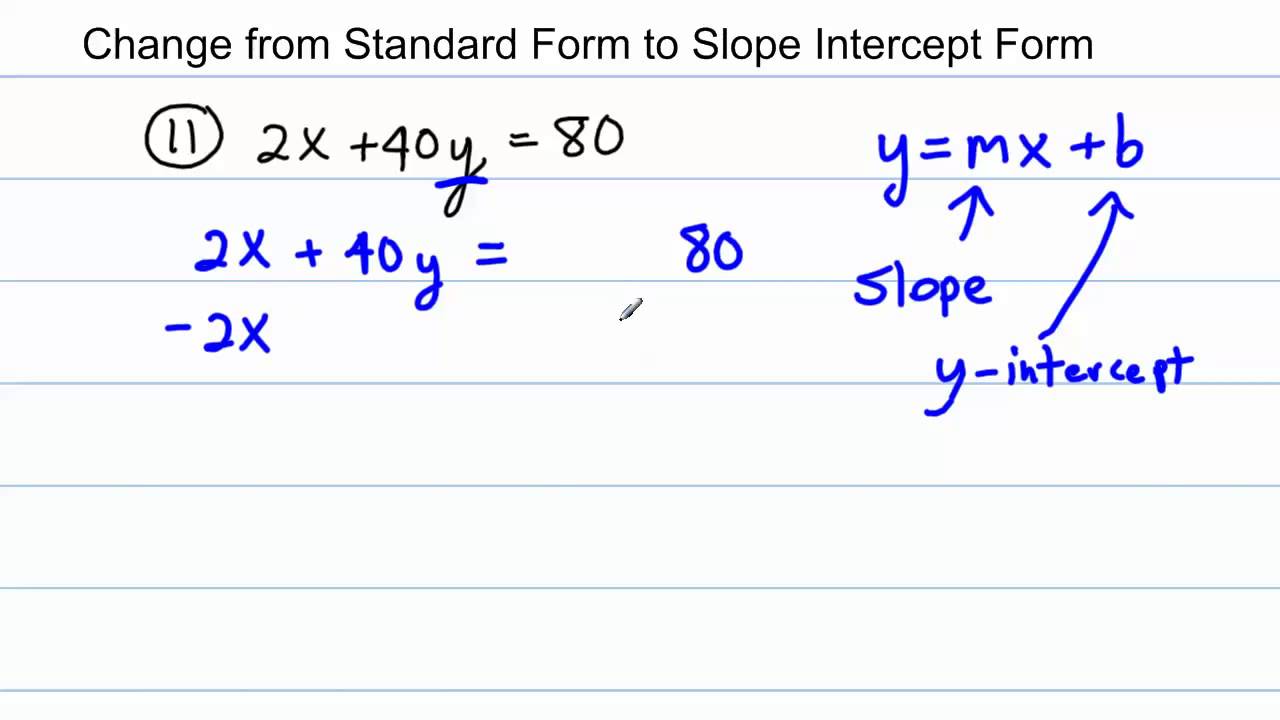 standard form practice and problem solving modified