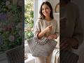 شنطه كروشيه صيفيه للمصيف بلمسة يد خشبيه crochet bag