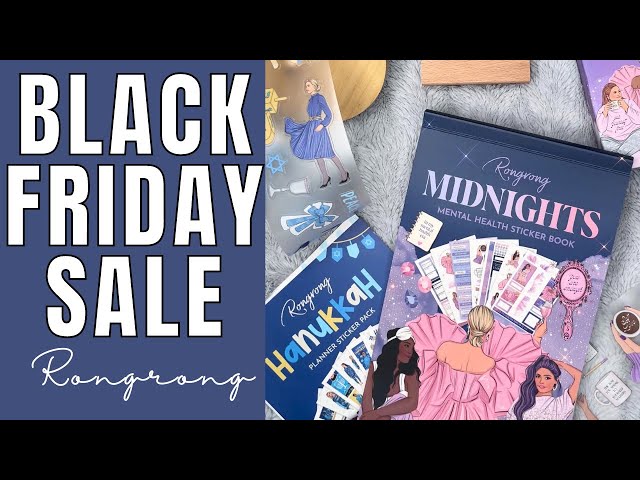 Rongrong Black Friday Sale  Sticker Books, PET Tape & Accessories