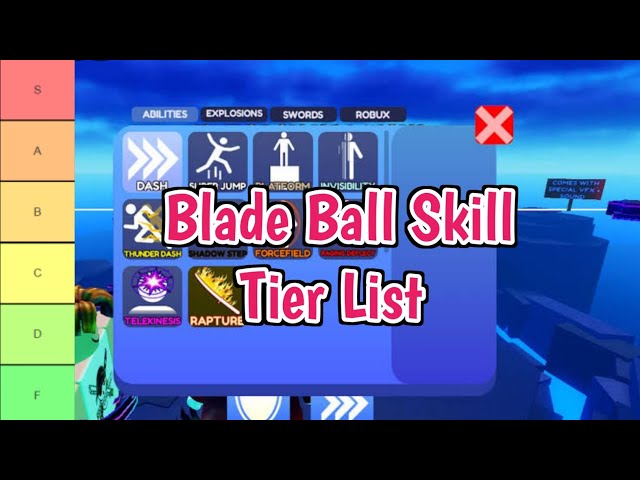 Blade Ball Skill Tier List (December 2023) - Quantum Arena