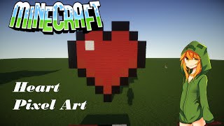 🌀 Minecraft Pixel Art Tutorial - Minecraft Heart 🌀