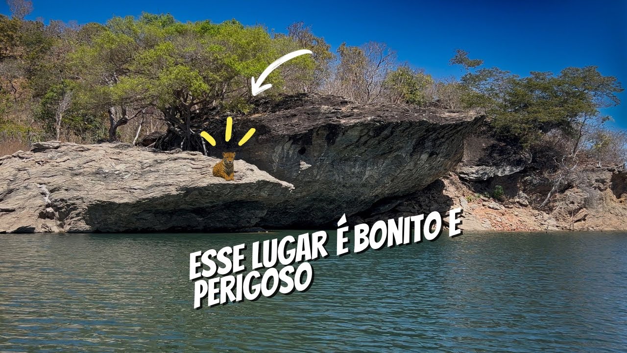 A onça fica em cima daquela pedra - Pescaria no lago de Serra da Mesa