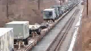 CSX W860 Military Train January 18 2006