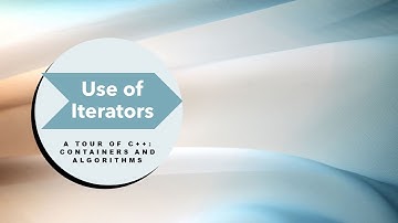 Use Of Iterators ( A Tour of C++: Containers and Algorithms )