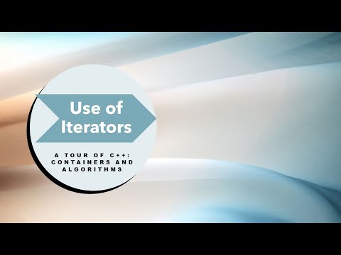 Use Of Iterators ( A Tour of C++: Containers and Algorithms )