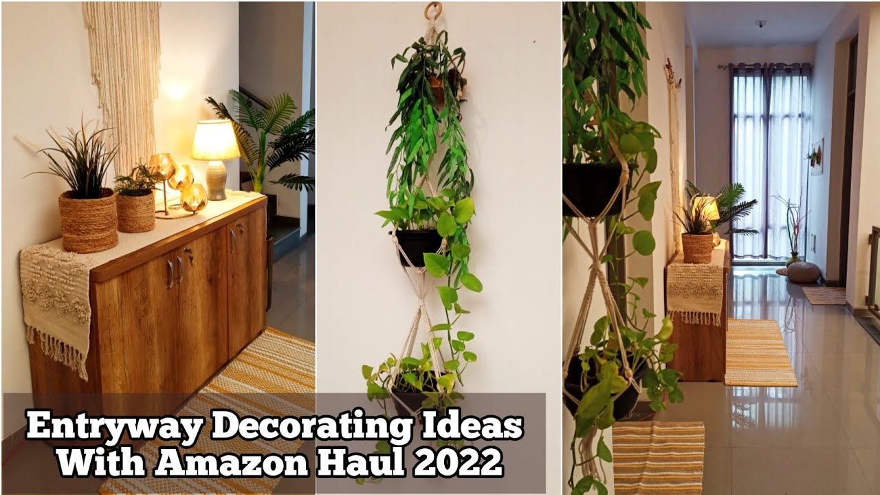 Entryway Decorating Ideas With Amazon Haul 2022 😍 Entrance Makeover