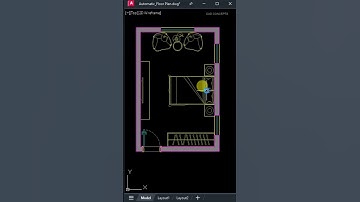 Automatic Floor Plan - AutoCAD Tutorial #viralshorts