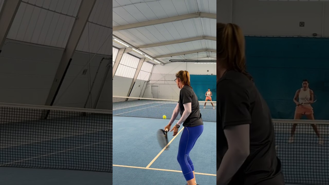 Short court #tenniswarmup