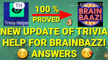 ✔HACK ANSWER OF BRAINBAZZI🔥 // WITH TRIVIA HELP NEW UPDATE // 100%WORKING TRICK // BY ONLINE TRICKS