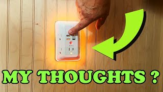 Surge Protector, Multi Plug Outlet Extender with Night Light for Home, Office, School, 5-Outlet