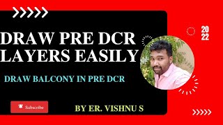 How to Draw BALCONEY in Pre DCR  !! Malayalam Tutorial !! Kerala Government IBPMS drawing