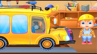 Bus for Kids Car Transport Bus Garage Parking Services Repair