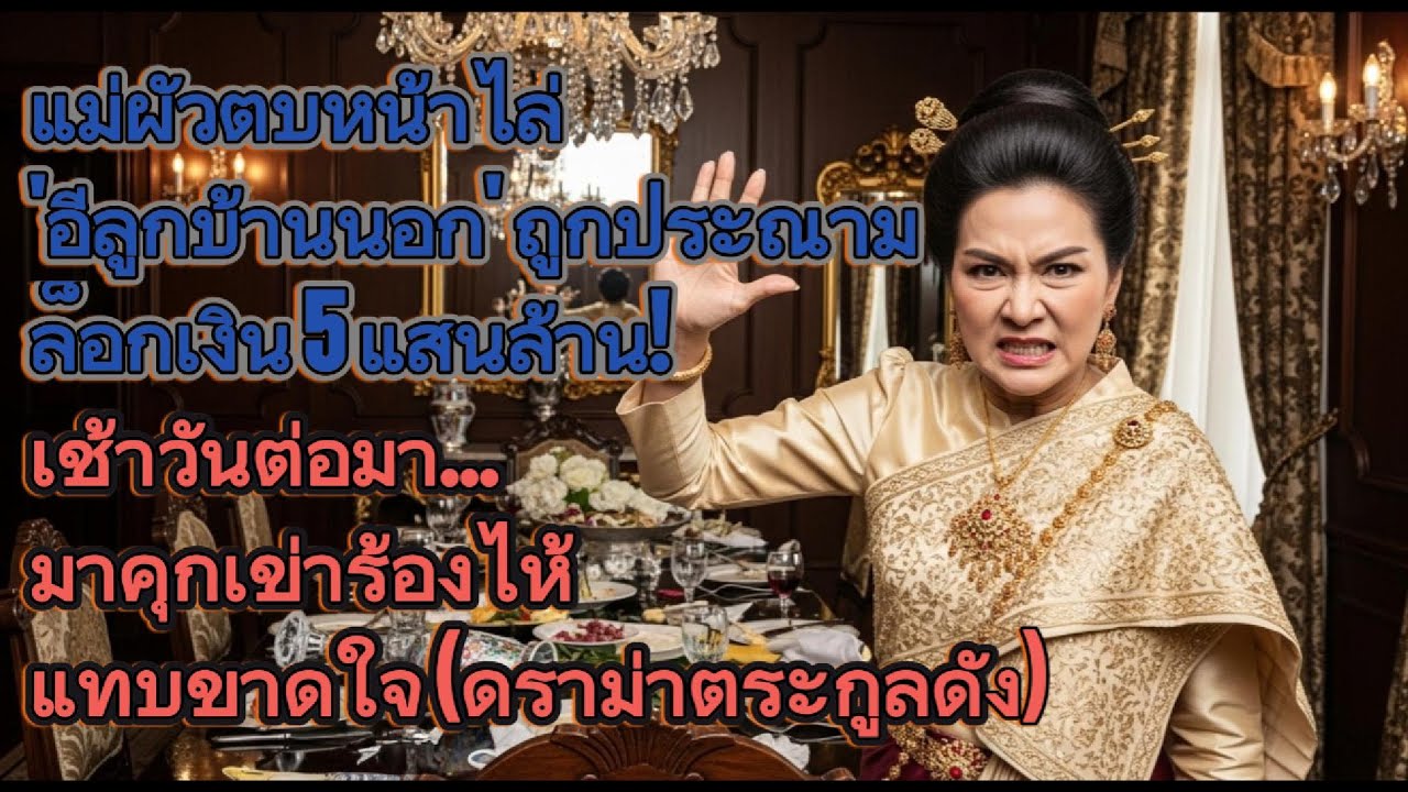 แม่ผัวตบหน้าไล่ 'อีลูกบ้านนอก' ล็อกเงิน 5 แสนล้าน! เช้าวันต่อมามาคุกเข่าร้องไห้แทบขาดใจ!