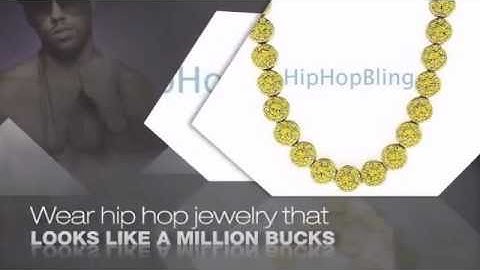 Lemonade Cluster 750 Stones Bling Bling Iced Out Hip Hop Chain